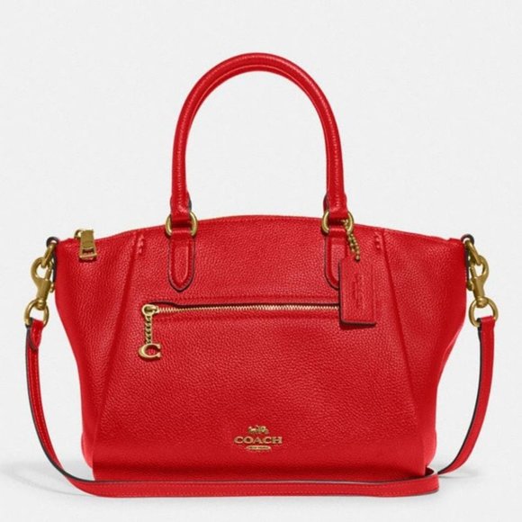 NWT COACH Elise Satchel B4/Red Apple - Picture 1 of 7